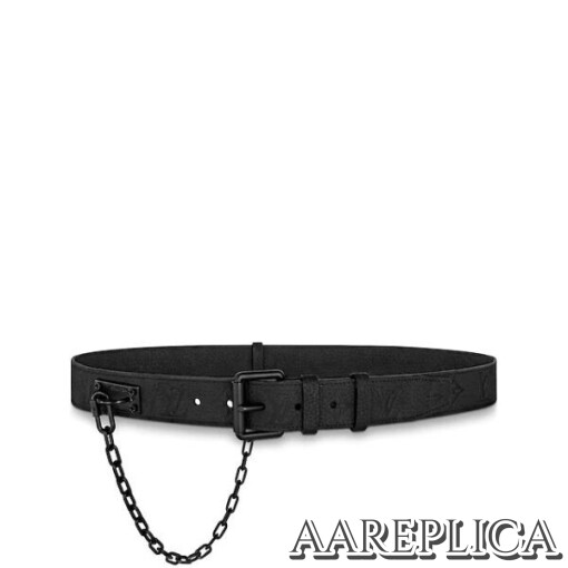 Replica LV MP206Q Louis Vuitton Signature Chain 35MM Belt