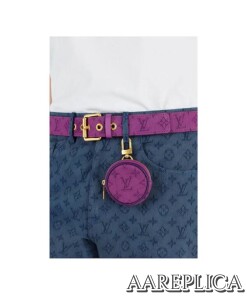 Replica Louis Vuitton Monogram Denim Bag Charm and Key Holder LV M68291