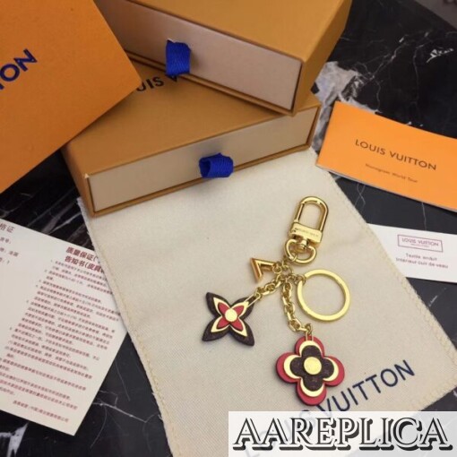 Replica LV Blooming Flowers Bag Charm And Key Holder Louis Vuitton M63084