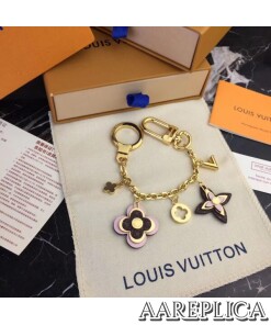 Replica LV Blooming Flowers Chain Bag Charm And Key Holder Louis Vuitton M63086
