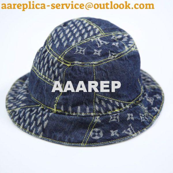 Replica LV MP2733 Louis Vuitton Damier Geant Wave Monogram Sun Hat 8 Replica LV MP2733 Louis Vuitton Damier Geant Wave Monogram Sun Hat 8