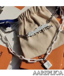 Replica LV Chain Lettering Necklace Louis Vuitton MP2566 2
