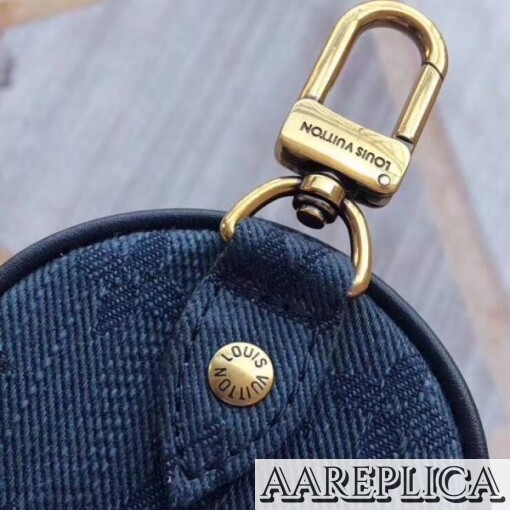 Replica LV Monogram Denim Bag Charm and Key Holder Louis Vuitton M68290 6