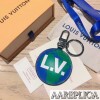 Replica LV Monogram Denim Bag Charm and Key Holder Louis Vuitton M68290 8