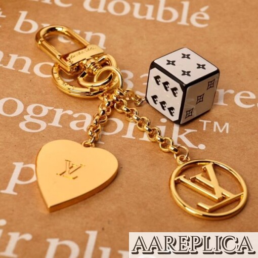 Replica LV MP2913 Louis Vuitton Game On Dice and Heart Bag Charm and Key Holder 4