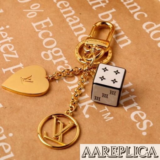 Replica LV MP2913 Louis Vuitton Game On Dice and Heart Bag Charm and Key Holder 5