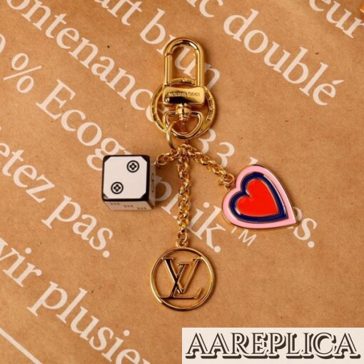 Replica LV MP2913 Louis Vuitton Game On Dice and Heart Bag Charm and Key Holder 6