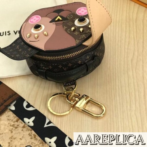 Replica LV Puppy Supple Hat Box Bag Charm and Key Holder Louis Vuitton M80254 3