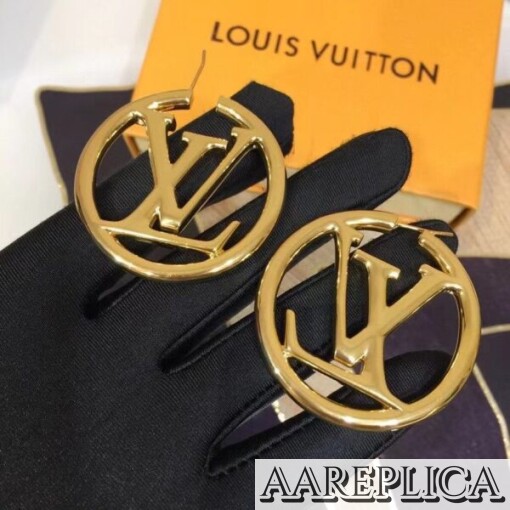 Replica LV Louise Hoop Earrings Louis Vuitton M64288 3