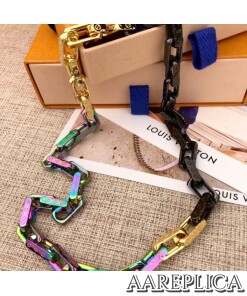 Replica LV M68241 Louis Vuitton Monogram Colors Chain Necklace