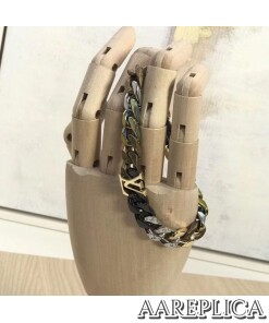 Replica LV M69463 Louis Vuitton Chain Links Patches Bracelet 2