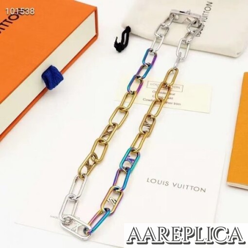 Replica LV M80177 Louis Vuitton Signature Chain Necklace 3