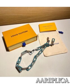 Replica LV M80194 Louis Vuitton Monogram Links Chain Necklace 2