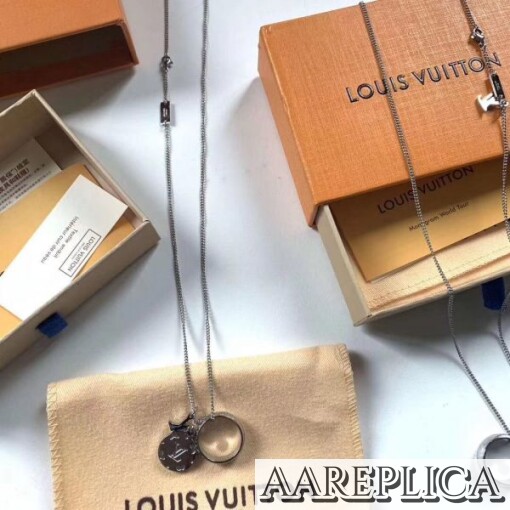 Replica LV Monogram Charms Necklace Louis Vuitton M62485 2