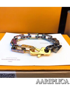 Replica LV Monogram Colors Chain Bracelet Louis Vuitton M68242 2