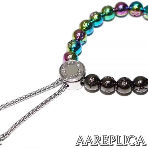 Replica LV Monogram Colors Pearls Bracelet Louis Vuitton M68247 3
