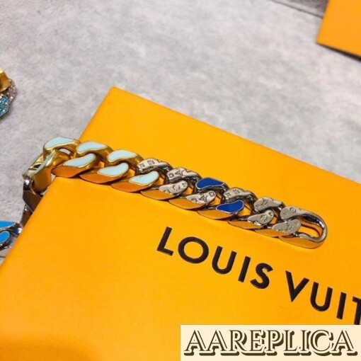 Replica LV MP2682 Louis Vuitton Chain Links Patches Necklace 4