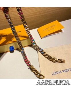 Replica LV MP2772 Louis Vuitton Chain Links Patches Necklace