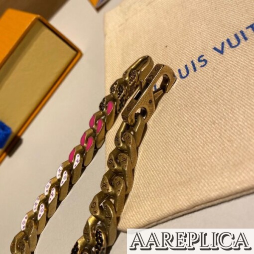 Replica LV MP2774 Louis Vuitton Chain Links Patches Bracelet 2