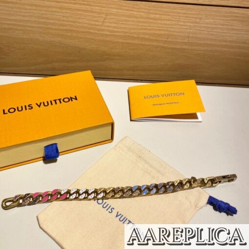 Replica LV MP2774 Louis Vuitton Chain Links Patches Bracelet 3
