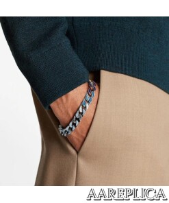 Replica LV MP2777 Louis Vuitton Chain Links Patches Bracelet