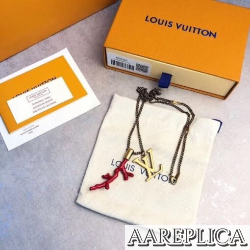 Replica Pendant Chain LV Coral Necklace Louis Vuitton M68903 3