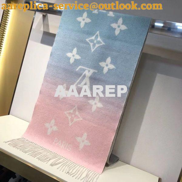 Replica LV M70868 Louis Vuitton Reykjavik Gradient Scarf 2 Replica LV M70868 Louis Vuitton Reykjavik Gradient Scarf 2