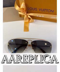 Replica Louis Vuitton Grease Sunglasses LV Z1045W 2