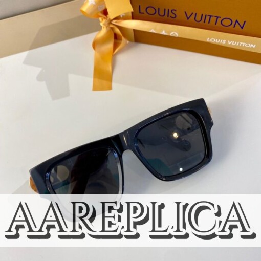 Replica Louis Vuitton LV Link PM Square Sunglasses Z1566W 2