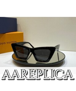Replica Louis Vuitton LV Fame Cat Eye Sunglasses Z1723W 2