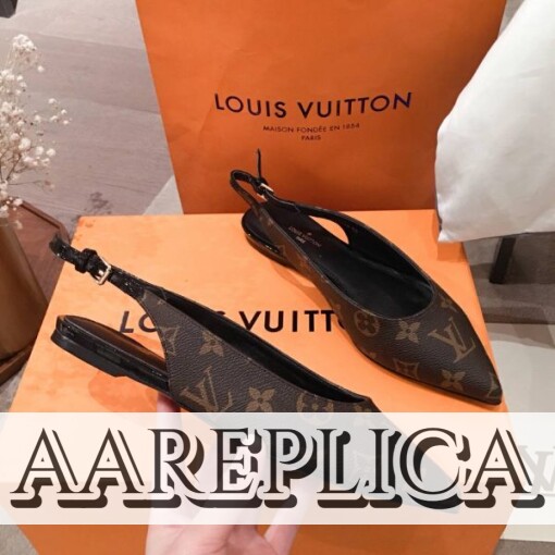 Replica Louis Vuitton Cherie Slingback Ballerina LV 1A68AV 4