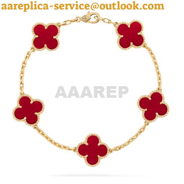 Replica Van Cleef & Arpels Vintage Alhambra Bracelet VCARD35500 Replica Van Cleef & Arpels Vintage Alhambra Bracelet VCARD35500