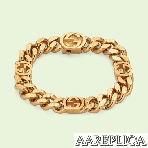 Replica Gucci Bracelet with Interlocking G ‎675758 I4600 8005