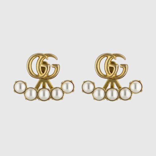 Replica Gucci Crystal Double G earrings ‎‎629565 I4620 8078