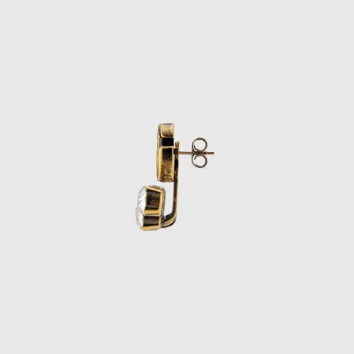 Replica Gucci Single crystal Double G earring 605853 J1D50 8066 2