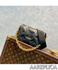 Replica Louis Vuitton Wallet on Strap Bubblegram LV M81398 2