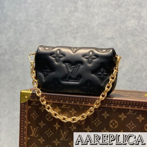 Replica Louis Vuitton Wallet on Strap Bubblegram LV M81398 3