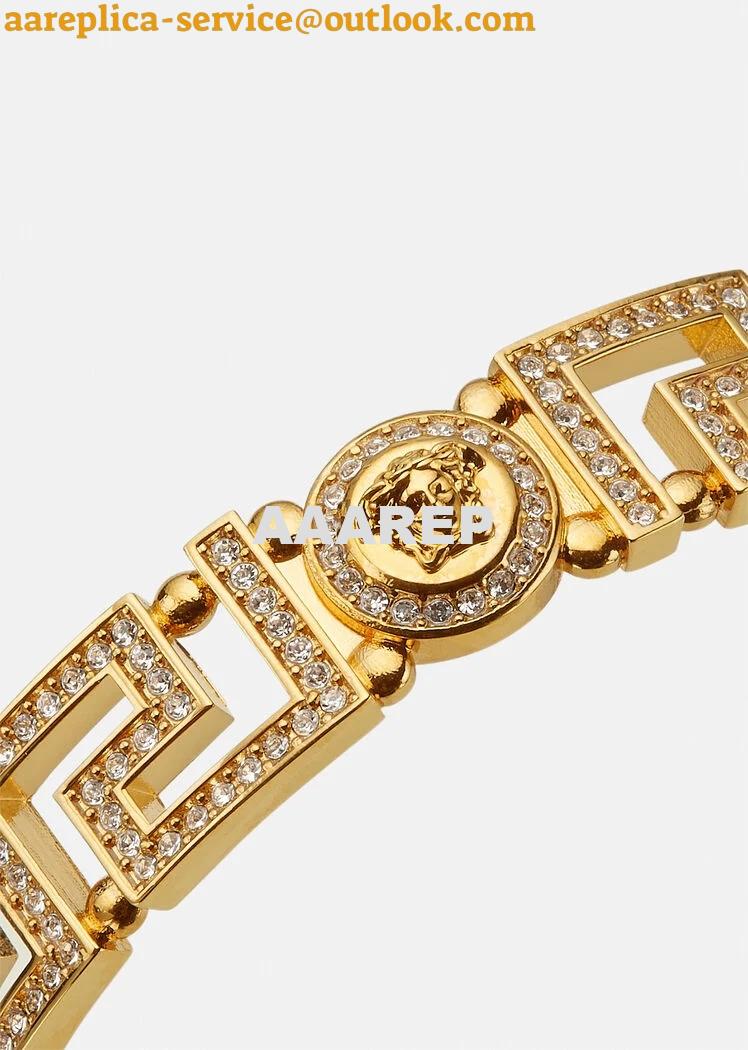 Replica Versace Crystal Medusa Greca Cuff Bracelet 1006569-1A00621_4J090 2 Replica Versace Crystal Medusa Greca Cuff Bracelet 1006569-1A00621_4J090 2
