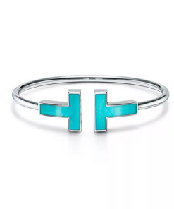 Replica Tiffany T Wide Turquoise Wire Bracelet 66964647