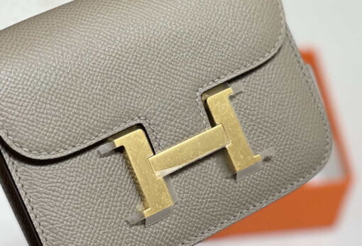 Replica Hermes Constance Mini Cross Body Bag Epsom Leather Gold H28421 4