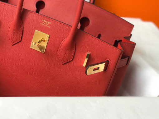 Replica Hermes Birkin Designer Tote Bag Epsom Leather 28354 Red 4