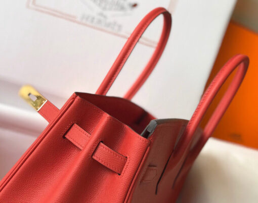 Replica Hermes Birkin Designer Tote Bag Epsom Leather 28354 Red 5