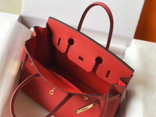 Replica Hermes Birkin Designer Tote Bag Epsom Leather 28354 Red 8