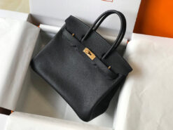 Replica Hermes Birkin Designer Tote Bag Epsom Leather 28353 Black