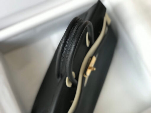 Replica Hermes Birkin Designer Tote Bag Epsom Leather 28353 Black 3