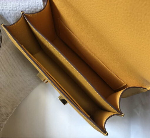Replica Hermes Constance Cross Body Bag Epsom Leather Gold H28413 8