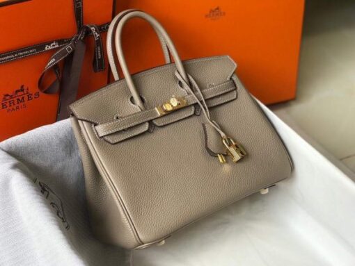 Replica Hermes Birkin Handbags Designer Hermes Tote Bag Togo Leather 28332 Gray 2