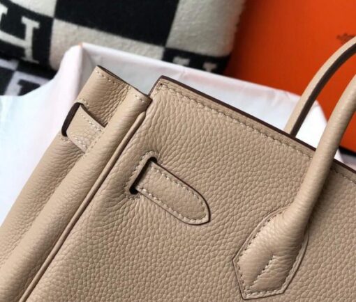 Replica Hermes Birkin Designer Tote Bag Togo Leather 28347 Apricot 7