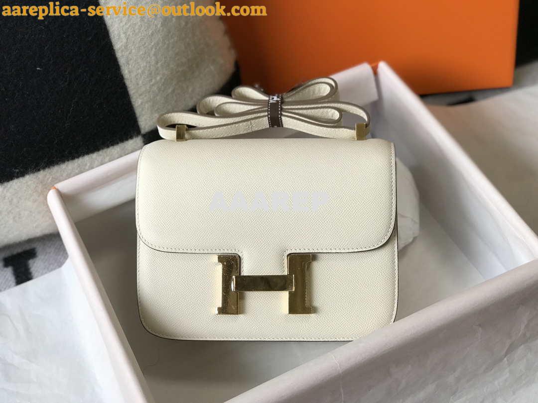 Replica Hermes Constance Cross Body Bag Epsom Leather Gold H28405 2 Replica Hermes Constance Cross Body Bag Epsom Leather Gold H28405 2