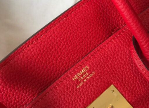 Replica Hermes Birkin Designer Tote Bag Togo Leather 28344 Red 4